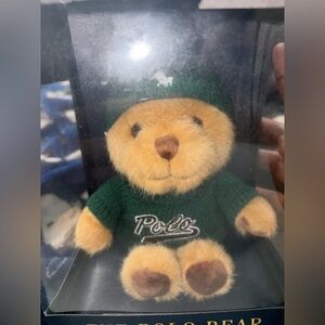 Polo by Ralph Lauren Tan Plush Bear with Green Outfit